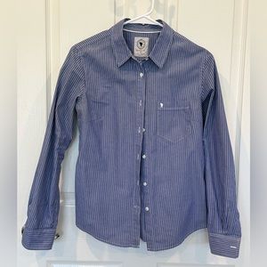 Talula women’s classic fix Oxford button down shirt 3/4 sleeves small